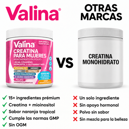Valina- Creatina para nosotras