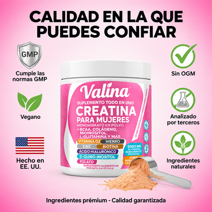 Valina- Creatina para nosotras