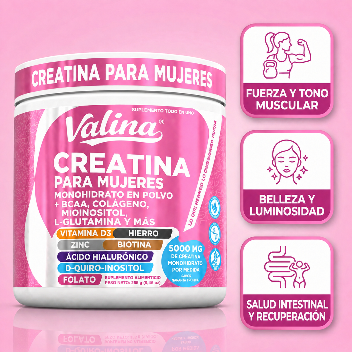 Valina- Creatina para nosotras